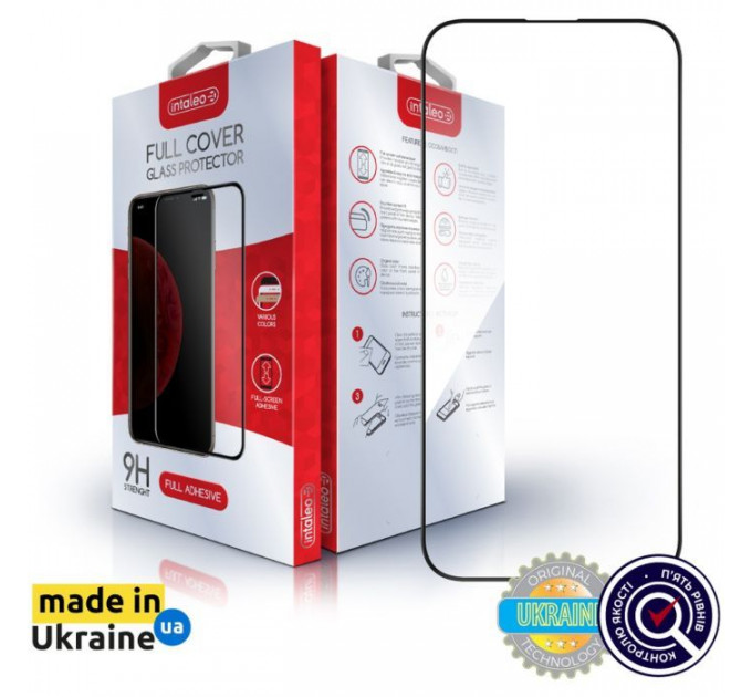Стекло защитное Intaleo Full Glue Apple iPhone 16 Pro Max Black (1283126593819)