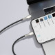 Дата кабеля USB-C to Lightning 1.0m Cafule Metal PD 20W black Baseus (CATLJK-A01)