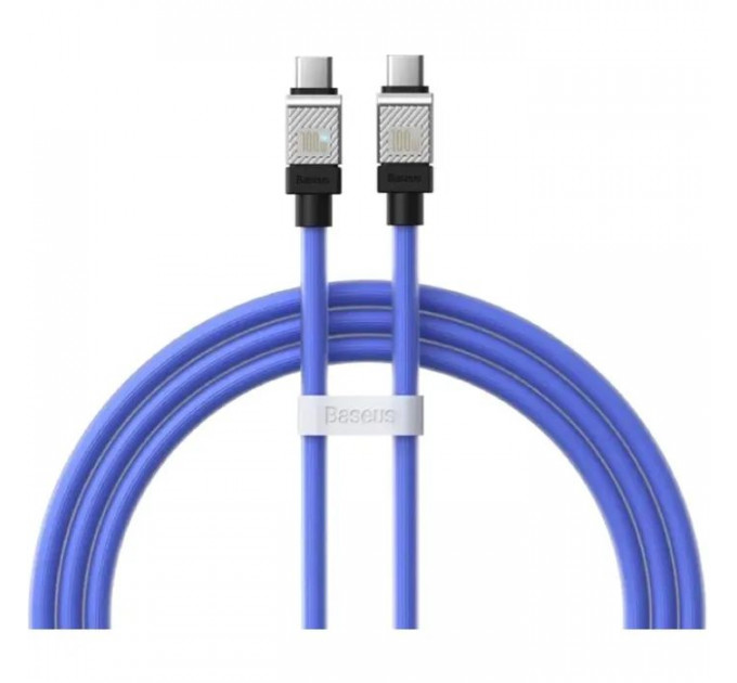 Дата кабель USB-C to USB-C 1.0m CoolPlay Fast Charging 100W blue Baseus (CAKW000203)
