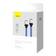 Дата кабель USB-C to USB-C 1.0m CoolPlay Fast Charging 100W blue Baseus (CAKW000203)
