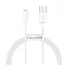 Дата кабель USB 2.0 AM to Lightning 1.5m Superior Fast Charging 2.4A white Baseus (CALYS-B02)