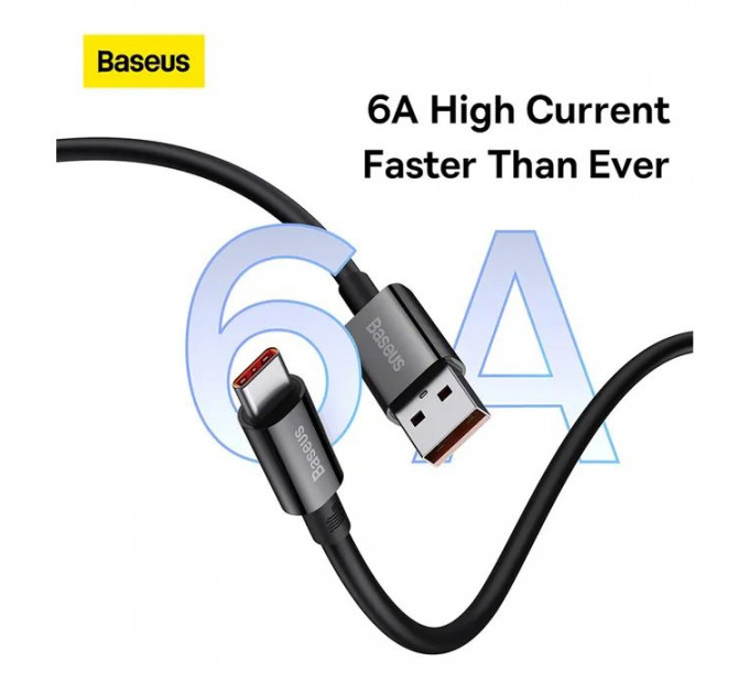 Дата кабель USB 2.0 AM to USB-C 2.0m Superior Fast Charging 100W cluster black Baseus (P10320102114-02)