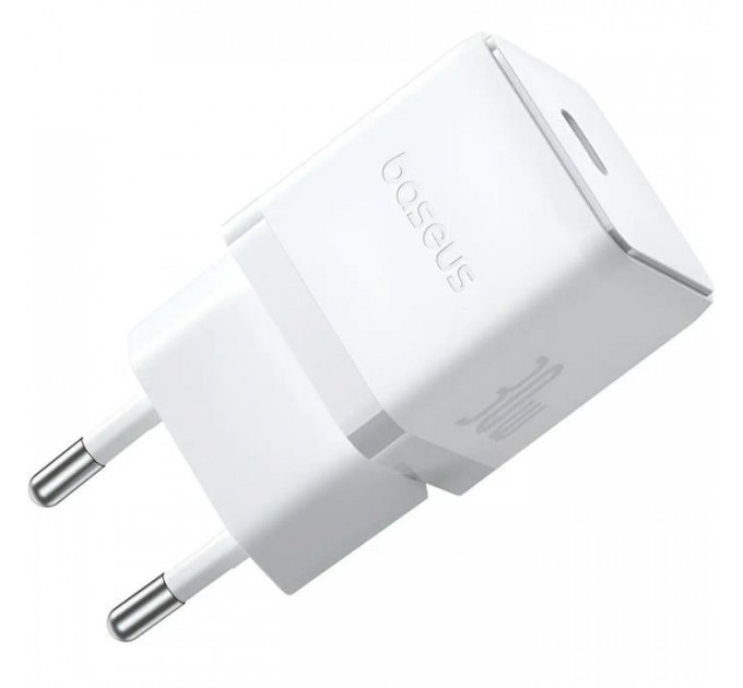 Зарядний пристрій Baseus Palm Fast Charger 1C 30W + Cable 1.0m Type-C 60W white (P10111605213-01)