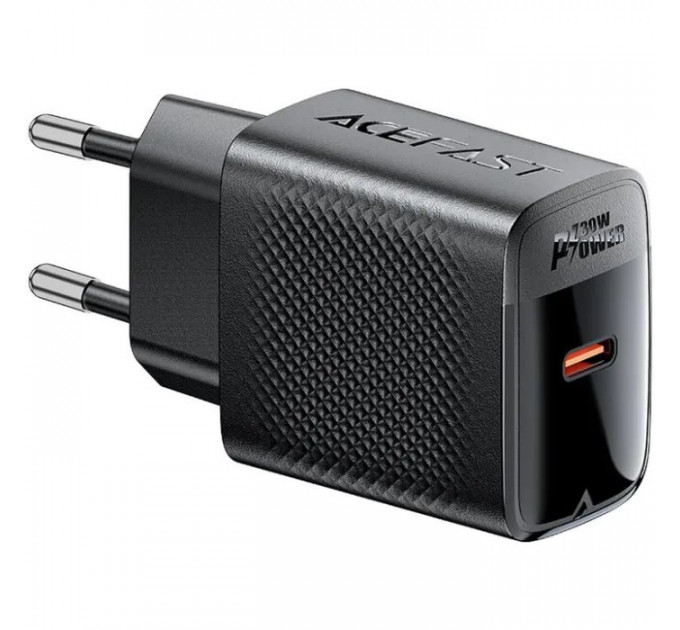 Зарядний пристрій Acefast A102 USB-C PD30W GaN Black (6974316283287)