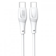 Дата кабель USB-C to USB-C 1.0m 60W High Elastic Zeus XO (NBQ239B_White)