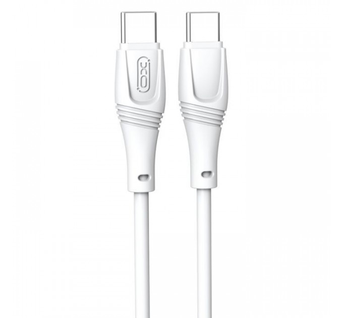 Дата кабель USB-C to USB-C 1.0m 60W High Elastic Zeus XO (NBQ239B_White)