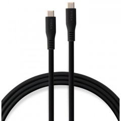 Дата кабель USB-C to USB-C 2.0m UBS3.2 Gen2 10G 240W Chip Silicon Black Vinga (VCPDCCC3242SB)