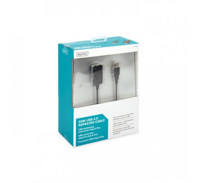 Дата кабель USB 2.0 AM\/AF 20.0 m active Digitus (DA-73102)