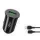 Зарядное устройство для XO USB QC3.0 18W + cable USB to Micro 5P black (TZ12-M-BK)