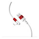 Дата кабель USB 2.0 AM to Micro 5P 1.0m 2.4A 90° corner white XO (NB152-M-1-WH)