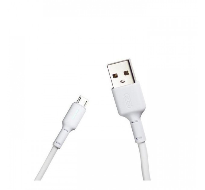Дата кабель USB 2.0 AM to Micro 5P 1.0m 3A white XO (NB112-M-WH)