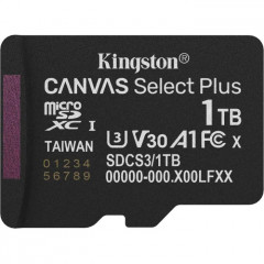 Карта пам/'яті Kingston 1TB microSDXC class 10 UHS-I U3 V30 A1 Canvas Select Plus (SDCS3\/1TBSP)