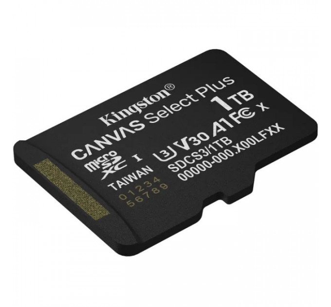 Карта памяти Kingston 1TB microSDXC 10 UHS-I U3 V30 A1 Canvas Select Plus (SDCS3\/1TBSP)
