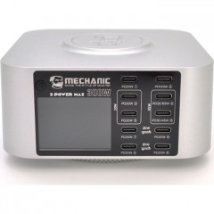 Зарядний пристрій MECHANIC 10xUSB-C PD + Wireless Charging 15W LED indication 300W black (X-Power Max)