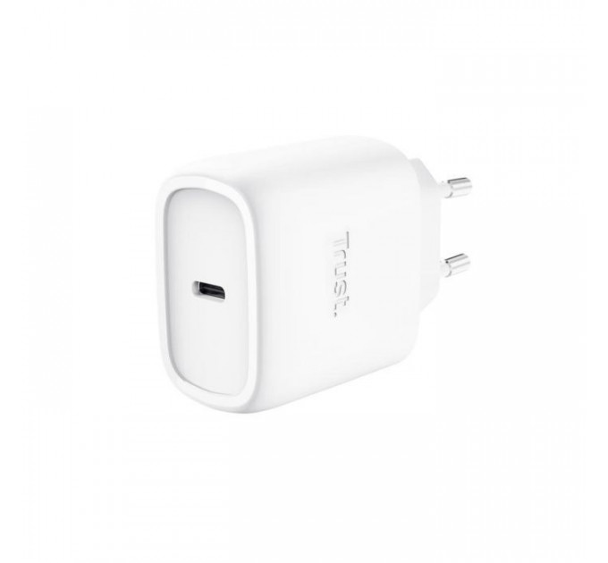 Зарядний пристрій Trust USB-C 45W GaN PD\/PPS white (25522_TRUST)