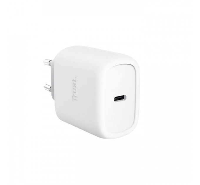 Зарядний пристрій Trust USB-C 45W GaN PD\/PPS white (25522_TRUST)