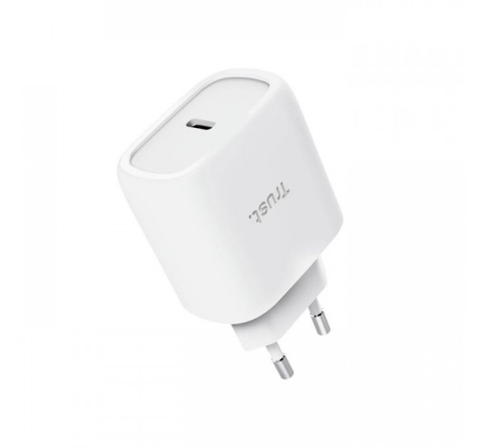Зарядний пристрій Trust USB-C 45W GaN PD\/PPS white (25522_TRUST)