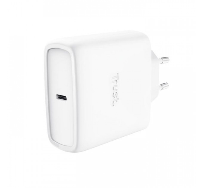 Зарядний пристрій Trust USB-C 65W GaN PD\/PPS white (25524_TRUST)