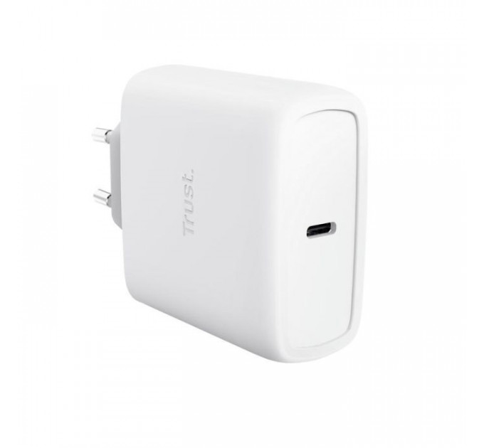 Зарядний пристрій Trust USB-C 65W GaN PD\/PPS white (25524_TRUST)