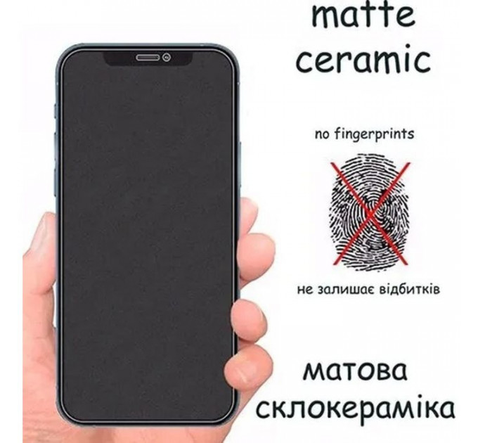 Скло захисне Drobak Matte Ceramics Samsung Galaxy S25 FE 5G Black (333322)