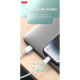 Дата кабеля USB 2.0 AM to USB-C 1.0m braided white XO (NB235_C_White)