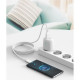 Дата кабеля USB 2.0 AM to USB-C 1.0m braided white XO (NB235_C_White)
