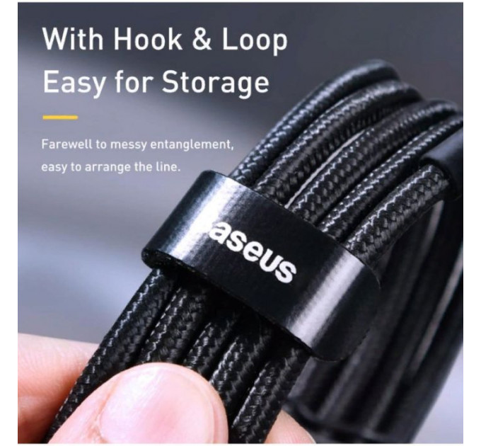 Дата кабель USB-C to USB-C 2.0m PD2.0 100W (20V\/5A) red+black Baseus (CATKLF-AL91)