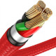 Дата кабель USB 2.0 AM to Lightning 2.0m 2.4A red Baseus (CALSP-C09)