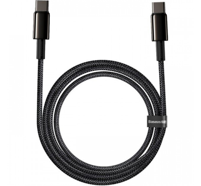 Дата кабель USB-C to USB-C 2.0m 100W black Baseus (CATWJ-A01)