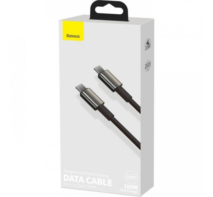 Дата кабель USB-C to USB-C 2.0m 100W black Baseus (CATWJ-A01)