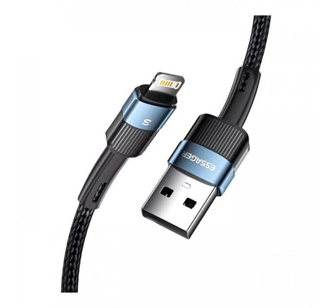 Дата кабель USB 2.0 AM to Lightning 2.0m 2.4A blue Essager (EXCL-XCA03)