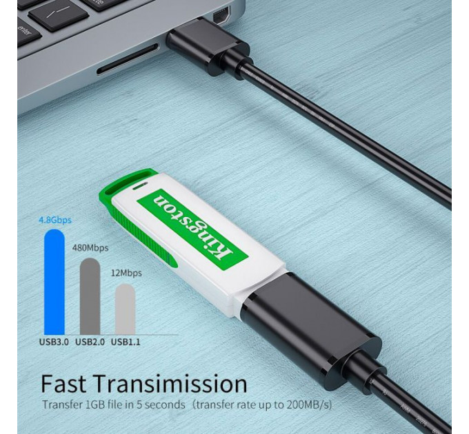 Дата кабеля USB 3.0 AM\AF 1.5m Essager (EXCAM-YTA01)