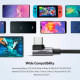 Дата кабеля USB 2.0 AM to USB-C 3.0m 3A 90° corner US176 black Ugreen (70875)