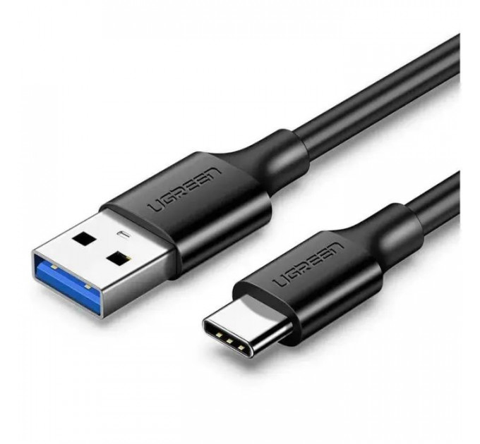 Дата кабель USB 3.0 AM to USB-C 1.5m 3A US184 black Ugreen (20883)