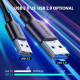 Дата кабель USB 3.0 AM to USB-C 1.5m 3A US184 black Ugreen (20883)