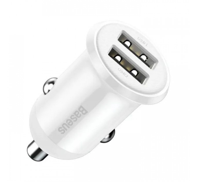 Зарядний пристрій Baseus 2xUSB 24W Grain Pro (CCALLP-02)