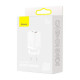 Зарядний пристрій Baseus 1xUSB-C 30W + 1xUSB white (CCSUPP-E02)