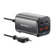 Зарядний пристрій Essager 2xUSB-C + 2xUSB 67W GaN (ECT2AC-JYB0G-Z)
