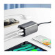Зарядний пристрій Essager 2xUSB-C + 2xUSB 67W GaN (ECT2AC-JYB0G-Z)