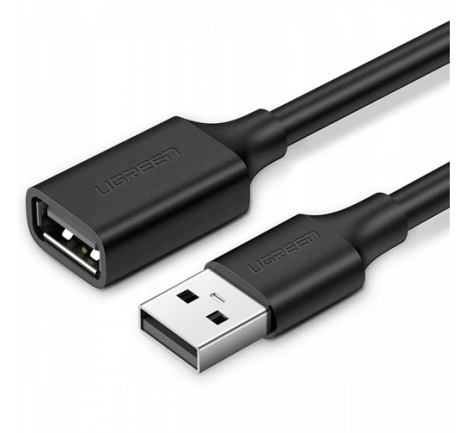 Дата кабель USB 2.0 AM\/AF 0.5m US103 black Ugreen (10313)