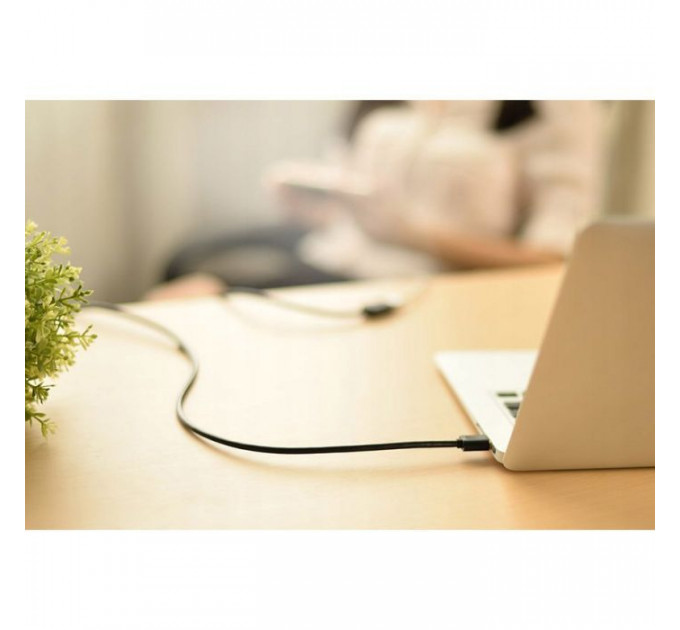 Дата кабель USB 2.0 AM\/AF 0.5m US103 black Ugreen (10313)
