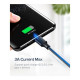 Дата кабеля USB 2.0 AM to USB-C 0.25m 3A US287 black Ugreen (60114)