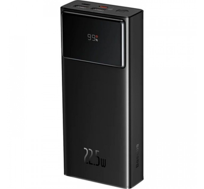 Батарея універсальна Baseus Star Lord Display 30000mAh 22.5W QC\/3.0 PD\/3.0 Black (PPXJ080101)
