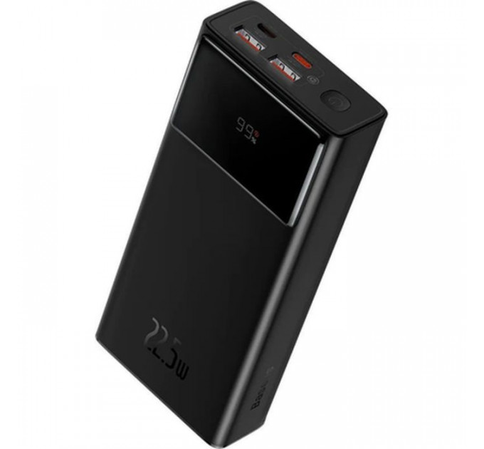 Батарея універсальна Baseus Star Lord Display 30000mAh 22.5W QC\/3.0 PD\/3.0 Black (PPXJ080101)