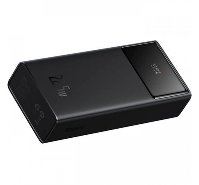 Батарея універсальна Baseus Star Lord Display 30000mAh 22.5W QC\/3.0 PD\/3.0 Black (PPXJ080101)