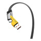 Дата кабель USB-C + USB A to USB-C + Lightning XO (NB283-CAI.gray)