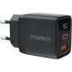 Зарядний пристрій Choetech 1xUSB + 1xUSB-C PD35W with display black (PD6052-EU-BK)