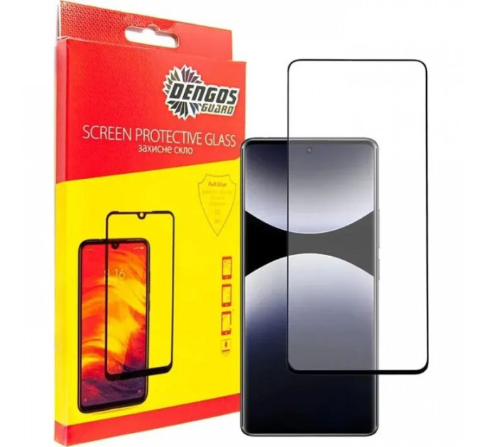 Скло захисне Dengos Full Glue Xiaomi Redmi Note 14 Pro 5G Black (TGFG-385)