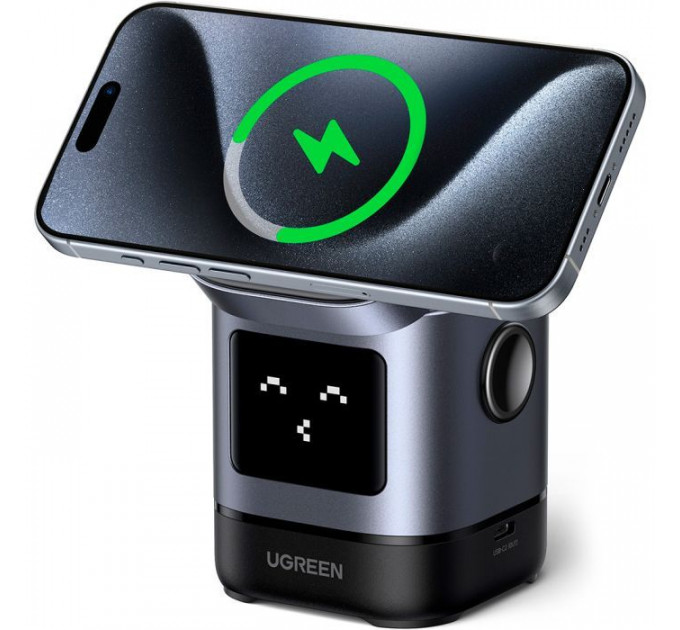 Зарядное устройство для Ugreen 2-in-1 wireless iPhone + AirPods W709 gray (45775)
