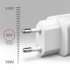 Зарядное устройство для AXAGON 1xUSB + 2xUSB-C 65W QC4+ PD3.0 PPS white (ACU-DPQ65W)